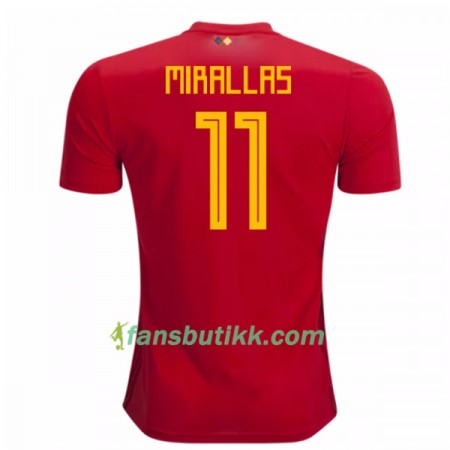 Fotball-VM 2018 Belgia drakt Mirallas 11 Hjemmetrøye